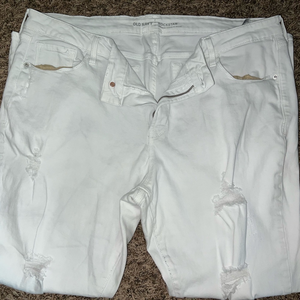 White Rockstar Mid Rise - Picture 3 of 8